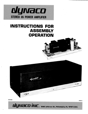 Dynaco Stereo 35 ; Dyna Co. Dynaco; (ID = 2734337) Ampl/Mixer