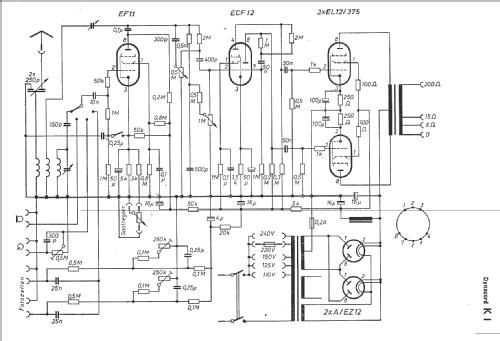 25-W-Kinoverstärker K1; Dynacord W. (ID = 12319) Ampl/Mixer