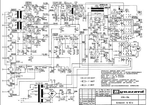 Echocord S62a; Dynacord W. (ID = 1511788) Ampl/Mixer