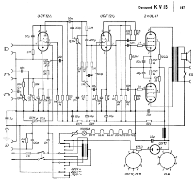 Kofferverstärker KV15; Dynacord W. (ID = 1696245) Ampl/Mixer