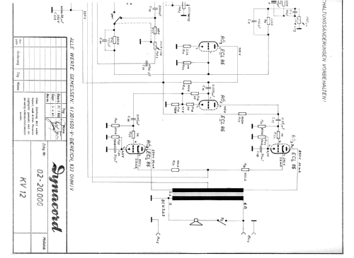 KV12; Dynacord W. (ID = 1015565) Ampl/Mixer