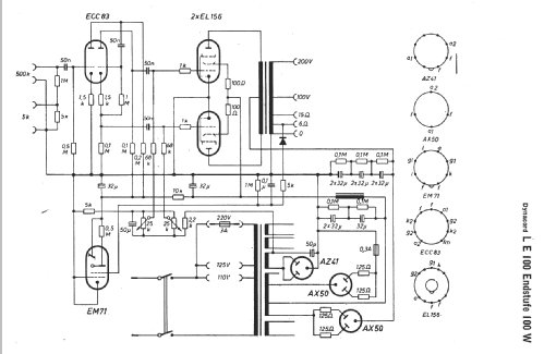 LE100; Dynacord W. (ID = 12325) Ampl/Mixer