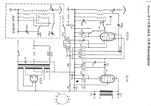 MV10/D; Dynacord W. (ID = 12329) Ampl/Mixer