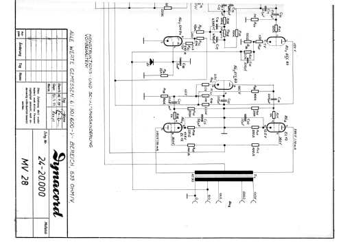 MV28; Dynacord W. (ID = 1014816) Ampl/Mixer