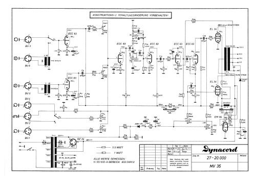 MV35; Dynacord W. (ID = 1014818) Ampl/Mixer