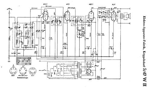 Super 5/47W II ; EAK, Elektro- (ID = 17573) Radio