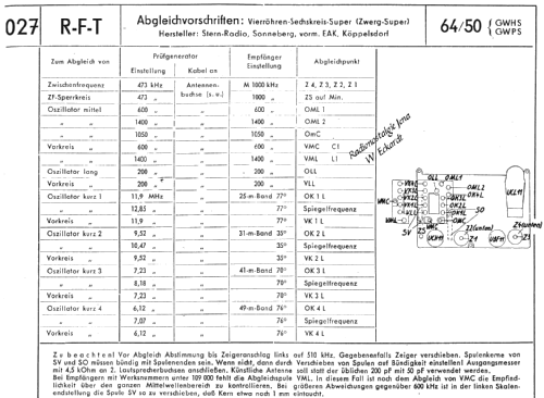 'Zwergsuper' Super 64/50GWHS; EAK, Elektro- (ID = 497982) Radio