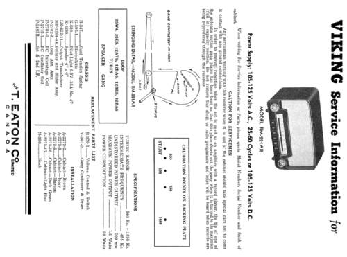 Viking RM-221AR; Eaton Co. Ltd., The (ID = 1895790) Radio