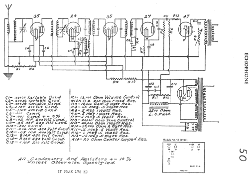 50 ; Echophone, Marke ab (ID = 15772) Radio