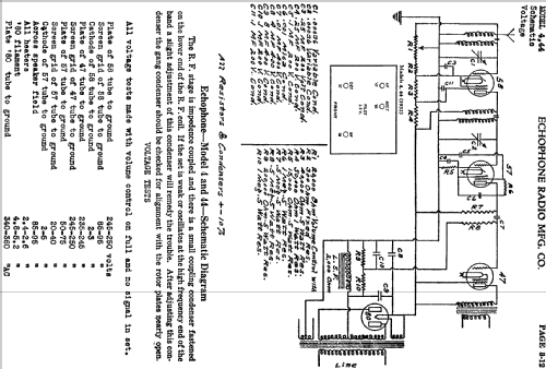 4 ; Echophone Radio, Inc (ID = 746825) Radio