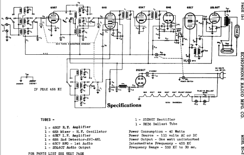 EC-2 Communication Receiver; Echophone Radio, Inc (ID = 747978) Radio