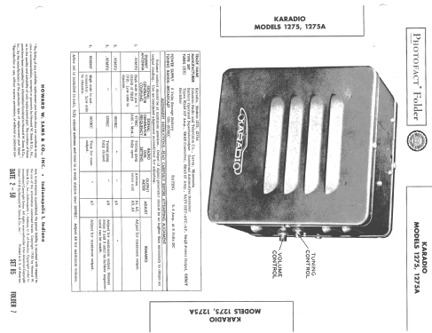 Karadio 1275A; Eckstein Radio and (ID = 1571854) Radio