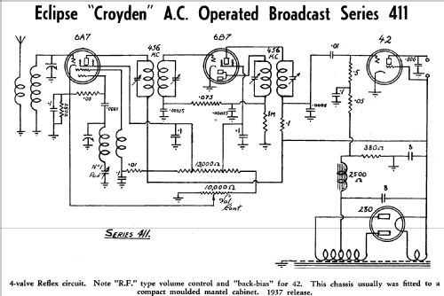 Croyden 411 series; Eclipse Radio Pty. (ID = 1936298) Radio