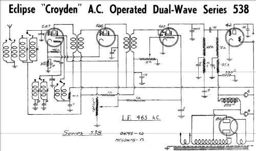 Croyden 538 series; Eclipse Radio Pty. (ID = 1936300) Radio