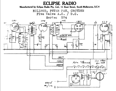 Croyden 574 series; Eclipse Radio Pty. (ID = 765947) Radio