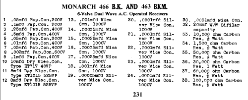 Monarch 463 Ch= BKM; Eclipse Radio Pty. (ID = 775176) Radio