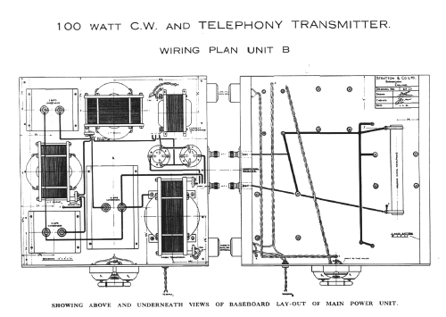 100-Watt C.W. and Telephony Transmitter ; Eddystone Brand, (ID = 3044310) Kit