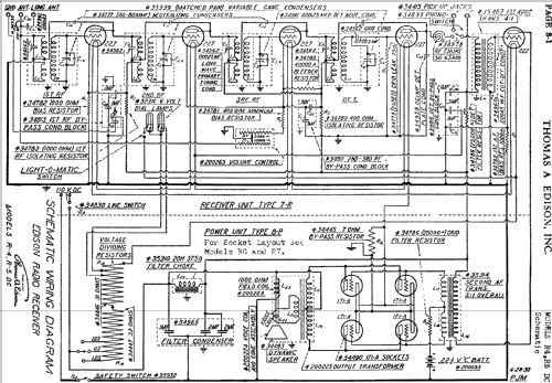 R-4 DC Ch= 7R + 8P; Edison, Thomas A., (ID = 640716) Radio
