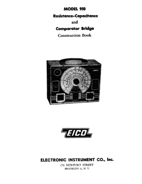 950 Resistance Capacitance Bridge Comparator; EICO Electronic (ID = 2943981) Equipment