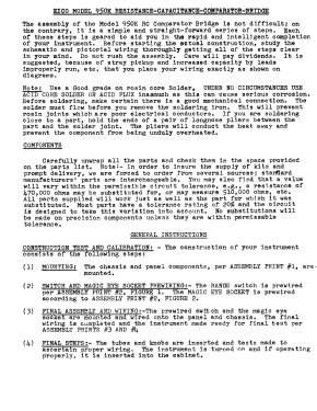 950 Resistance Capacitance Bridge Comparator; EICO Electronic (ID = 2943984) Equipment
