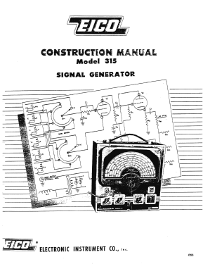 Deluxe RF Signal Generator 315-K; EICO Electronic (ID = 2947276) Ausrüstung