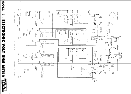 Electronic Voltmeter/Ohmmeter 214; EICO Electronic (ID = 2624820) Ausrüstung