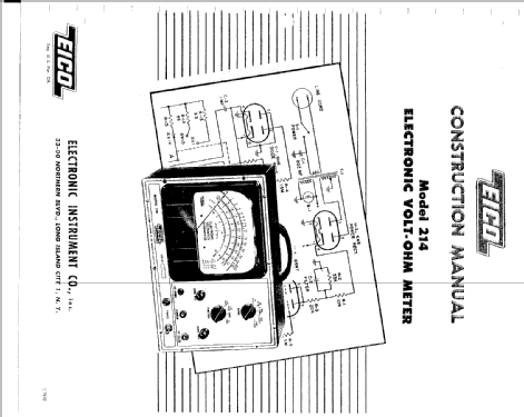 Electronic Voltmeter/Ohmmeter 214; EICO Electronic (ID = 2624821) Ausrüstung