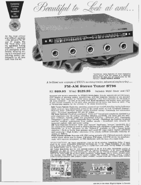 FM-AM Stereo Tuner ST96; EICO Electronic (ID = 2726097) Radio