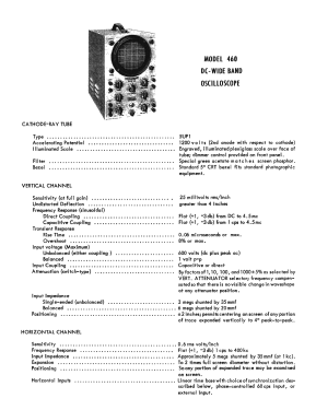 Oscilloscope Kit 460-K; EICO Electronic (ID = 2940159) Equipment