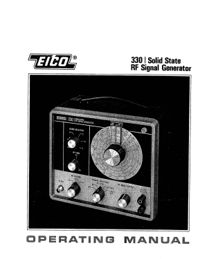 RF Signal Generator Kit 330; EICO Electronic (ID = 2941948) Ausrüstung