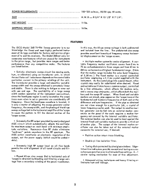 TV-FM Sweep Generator and Marker 368; EICO Electronic (ID = 2947523) Equipment