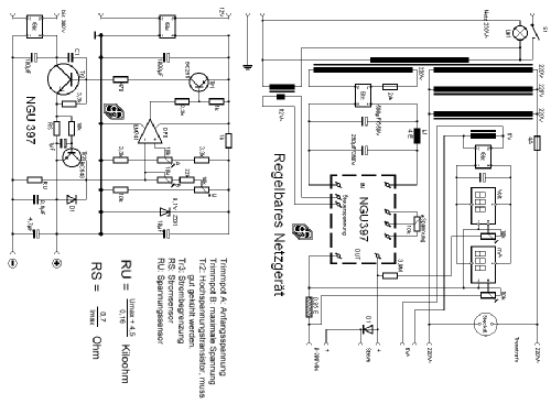 Stromversorgung / Netzgerät Eigenbau; EIGENBAU selbst geb. (ID = 337758) Aliment.