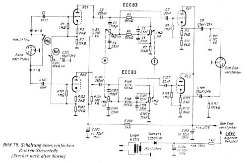 Röhren-Stereo-Verstärker ; EIGENBAU selbst geb. (ID = 2327740) Ampl/Mixer