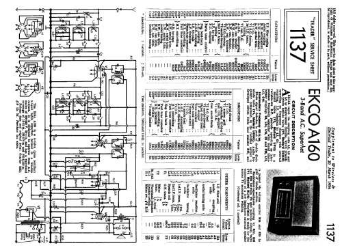 A160; Ekco, E.K.Cole Ltd.; (ID = 1049297) Radio