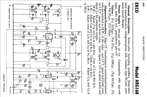 ARG168; Ekco, E.K.Cole Ltd.; (ID = 501764) Radio