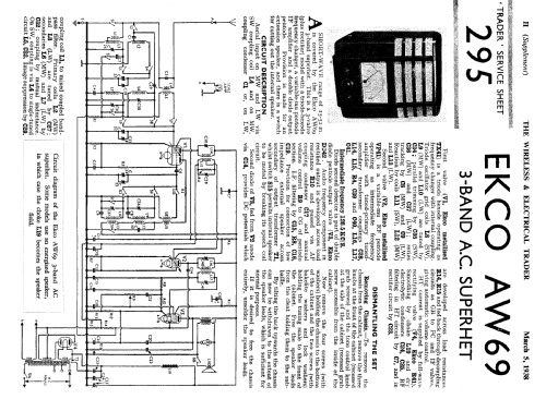 AW69; Ekco, E.K.Cole Ltd.; (ID = 1041421) Radio