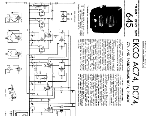 C74; Ekco, E.K.Cole Ltd.; (ID = 1252766) Radio