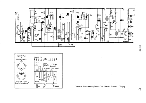 CR903; Ekco, E.K.Cole Ltd.; (ID = 594105) Car Radio