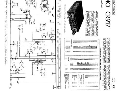 CR917; Ekco, E.K.Cole Ltd.; (ID = 1328867) Car Radio