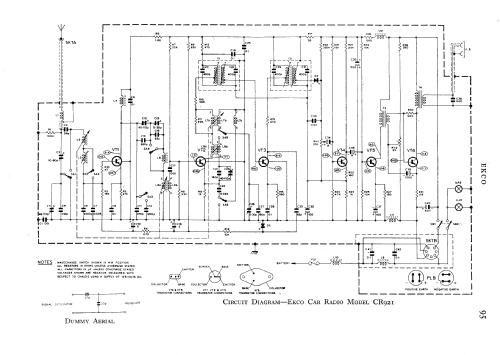 CR921 ; Ekco, E.K.Cole Ltd.; (ID = 721029) Car Radio