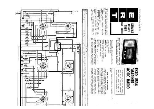 Mariner U834; Ekco, E.K.Cole Ltd.; (ID = 1335841) Amateur-R