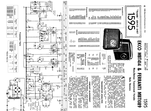 MBT414; Ekco, E.K.Cole Ltd.; (ID = 1328854) Radio