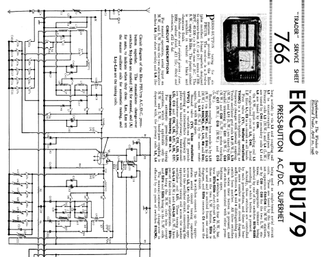 PBU179; Ekco, E.K.Cole Ltd.; (ID = 2289874) Radio