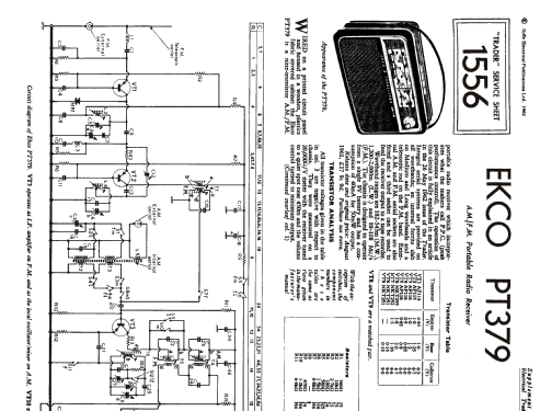 PT379; Ekco, E.K.Cole Ltd.; (ID = 1328034) Radio