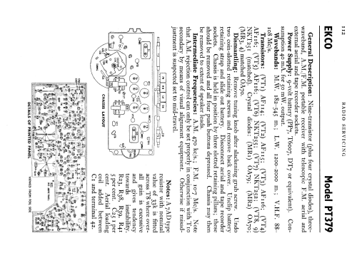 PT379; Ekco, E.K.Cole Ltd.; (ID = 646839) Radio