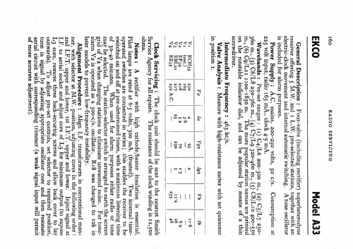 Radio-Time A33; Ekco, E.K.Cole Ltd.; (ID = 530577) Radio