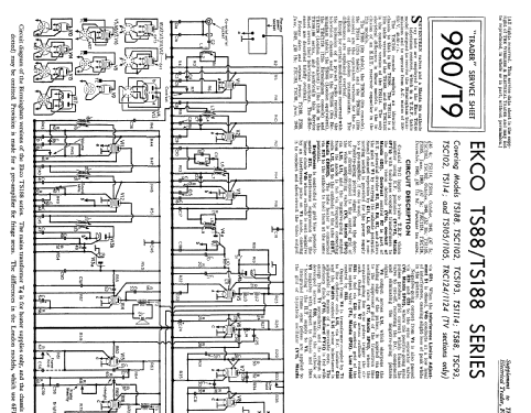 TSC1102; Ekco, E.K.Cole Ltd.; (ID = 2279560) Television