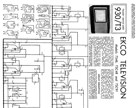 TSC48/1; Ekco, E.K.Cole Ltd.; (ID = 2279752) TV Radio