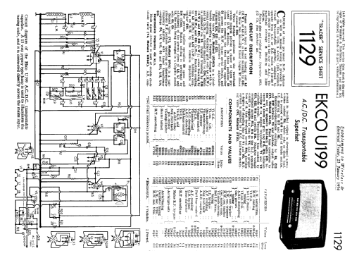 U199; Ekco, E.K.Cole Ltd.; (ID = 1048195) Radio