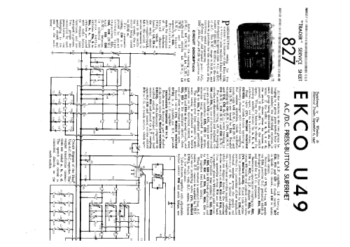 U49; Ekco, E.K.Cole Ltd.; (ID = 1335755) Radio